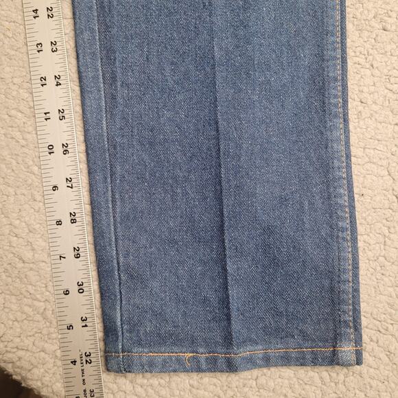 Vintage Wrangler Jeans Women 29x32 Blue Dark Wash High Rise Straight Leg 14MWZG - Picture 9 of 9